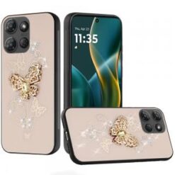 Moto G Stylus 5G 2026/2025 SPLENDID Diamond Glitter Ornaments Engraving Case Cover - Garden Butt