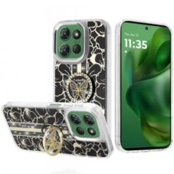 Moto G Power 2026/2025 Splendid Floral Designs with Metal Camera and Buttons with Butterfly Ring