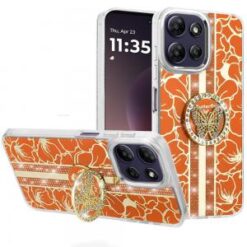 Moto G Power 5G 2026/2025 Splendid Floral Designs with Metal Camera and Buttons with Butterfly R