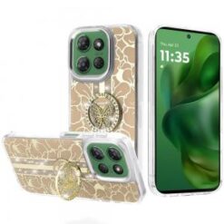 Moto G Power 2026/2025 Splendid Floral Designs with Metal Camera and Buttons with Butterfly Ring