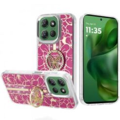 Moto G Power 2026/2025 Splendid Floral Designs with Metal Camera and Buttons with Butterfly Ring
