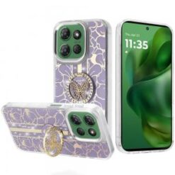Moto G Power 2026/2025 Splendid Floral Designs with Metal Camera and Buttons with Butterfly Ring