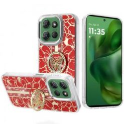 Moto G Power 2026/2025 Splendid Floral Designs with Metal Camera and Buttons with Butterfly Ring