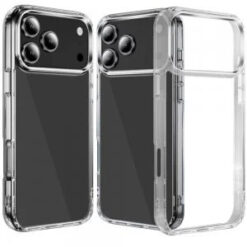 iPhone 17 Pro Max PURE CRYSTAL Transparent Thick 2.0mm ShockProof Chromed Buttons Case Cover - C