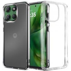 Moto G Power 2026/2025 PURE CRYSTAL Transparent Thick 2.0mm ShockProof Chromed Buttons Case Cove