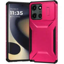 Motorola Edge 2025 Ultimate U Design Hybrid with Camera Window Covering - Hot Pink