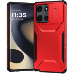 Motorola Edge 2025 Ultimate U Design Hybrid with Camera Window Covering - Red