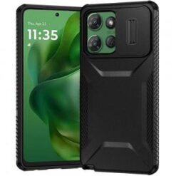 Moto G Power 2026/2025 Ultimate U Design Hybrid with Camera Window Covering - Black